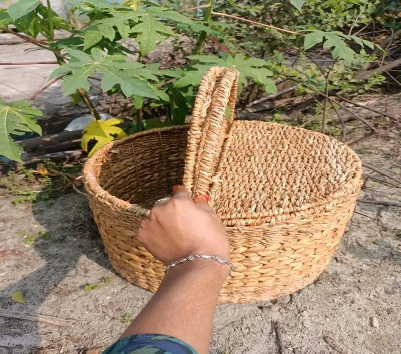 Round Picnic Basket